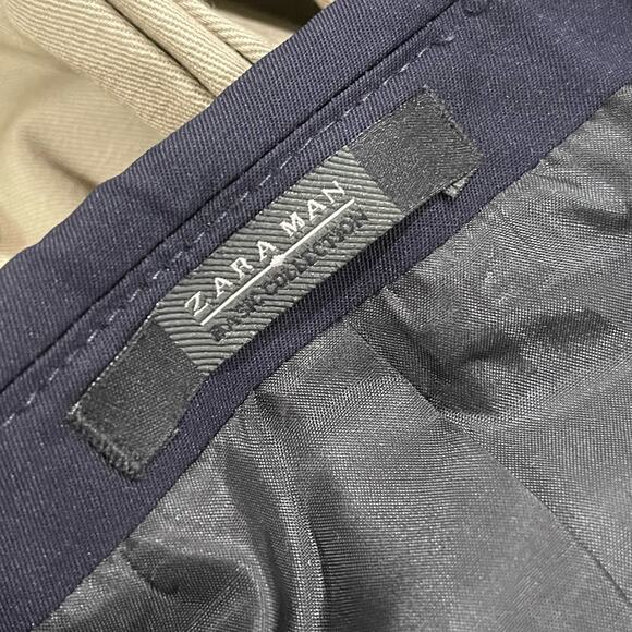NEW Zara Man Basic Navy Blazer Size 40 - Picture 10 of 12